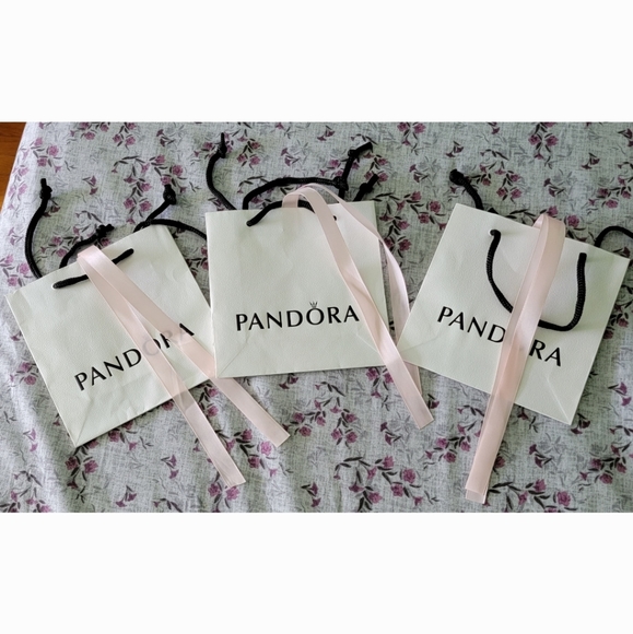 3 Small Pandora Decorative Paper Gift Bags - Picture 1 of 1